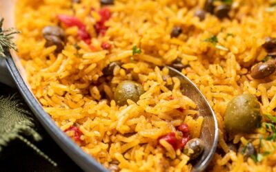 ARROZ CON GANDULES (Rice and Beans)