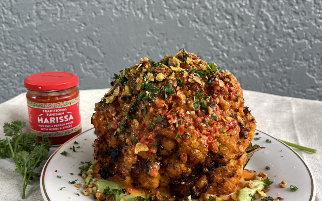 Harissa Garlic Cauliflower